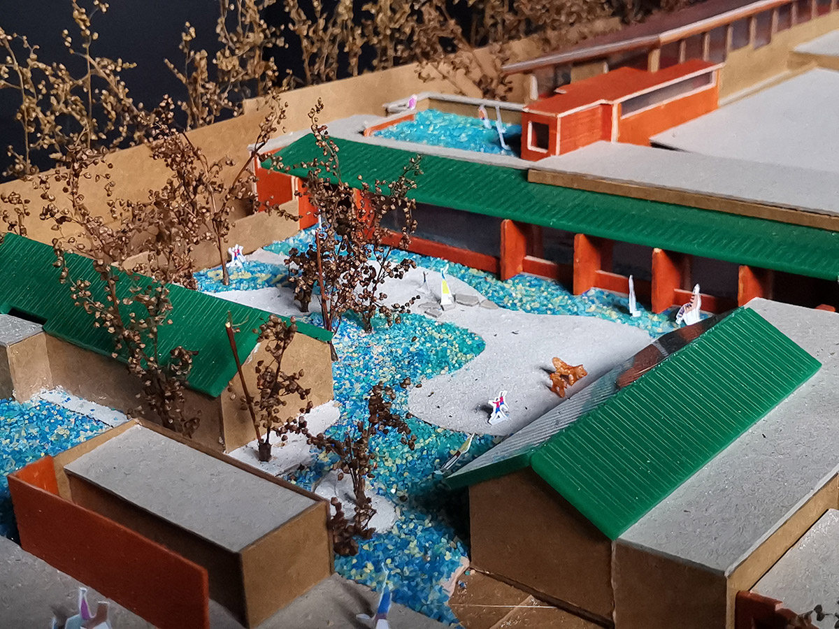 llLab.'s Brickyard Retreat Renovation references to the region's local craft history in Beijing
