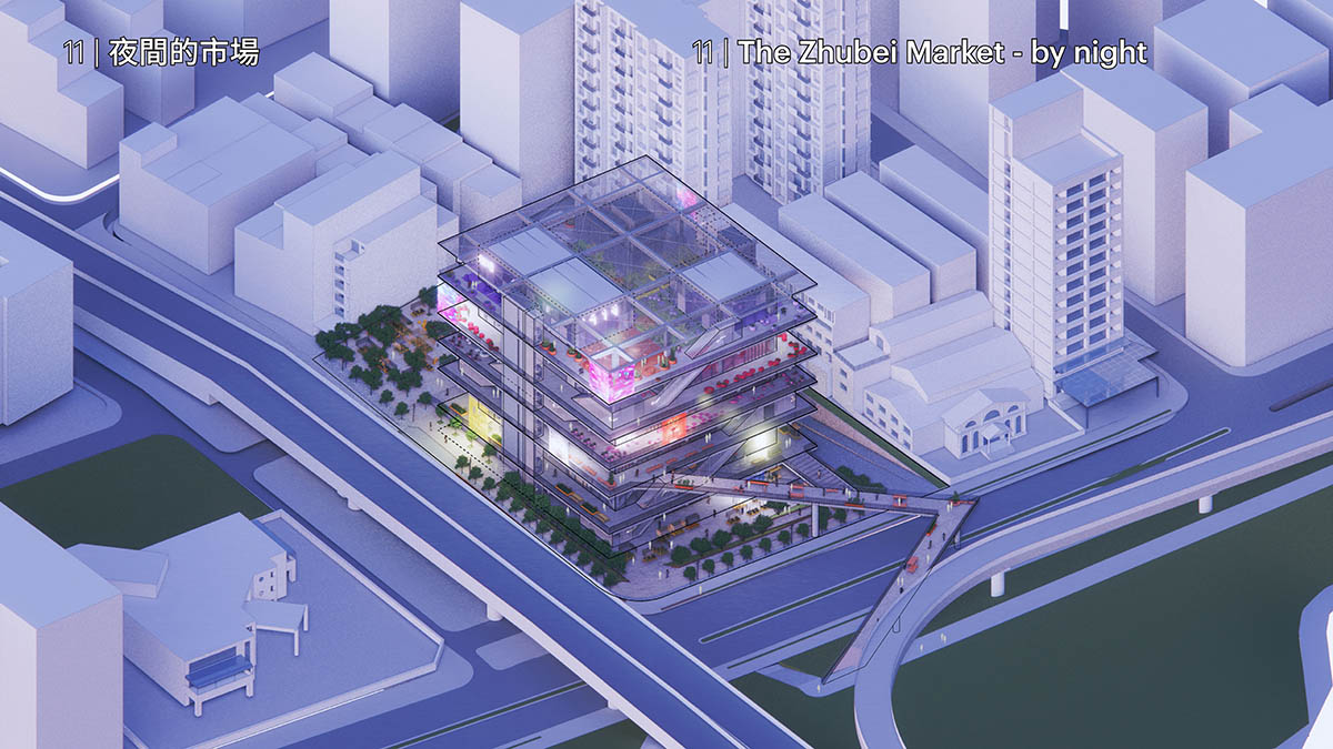 MVRDV challenges market typology with a translucent, colorful Market Cube in Zhubei, Taiwan