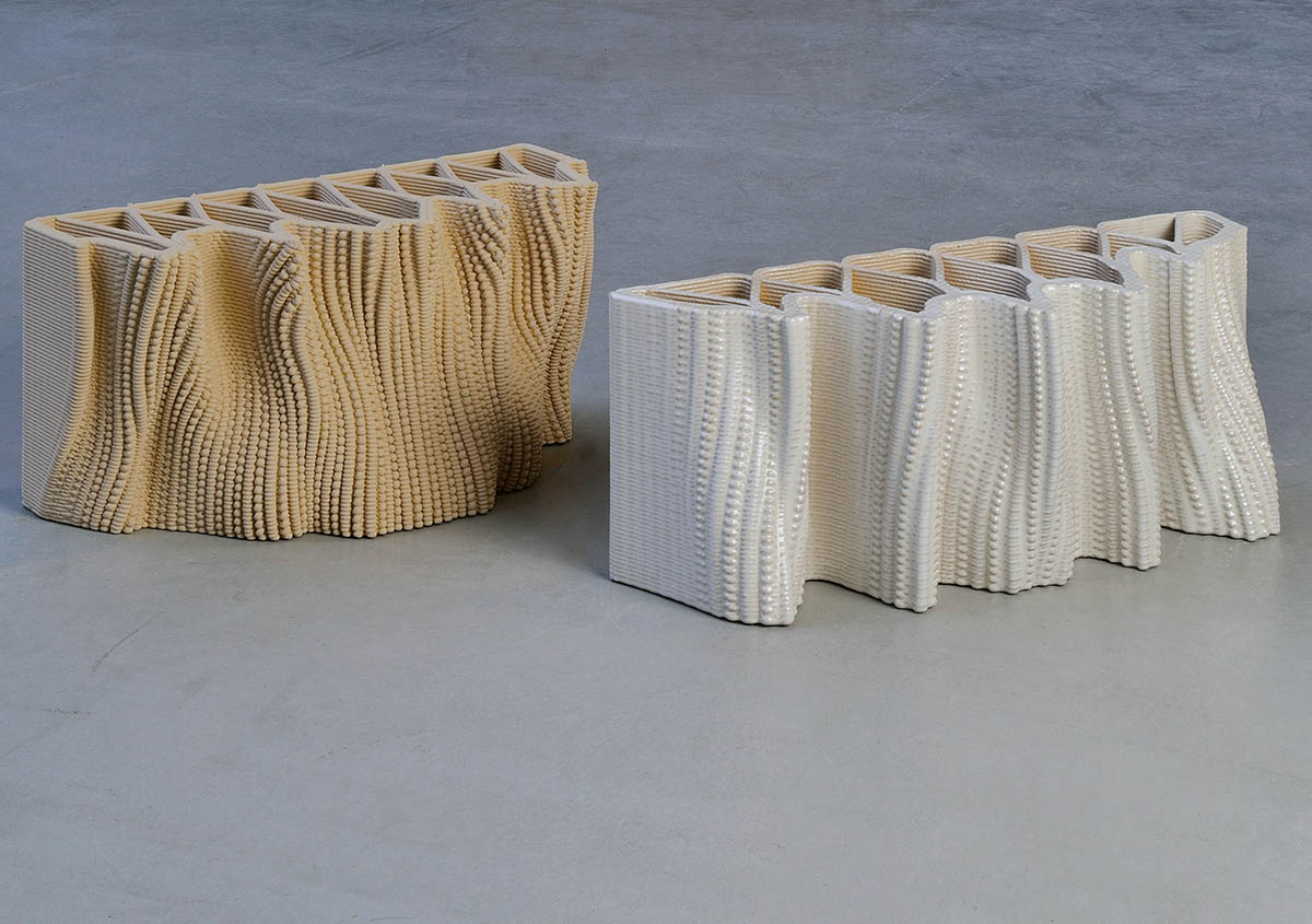 Studio RAP creates façade featuring bespoke 3D-printed ceramic tiles and bricks