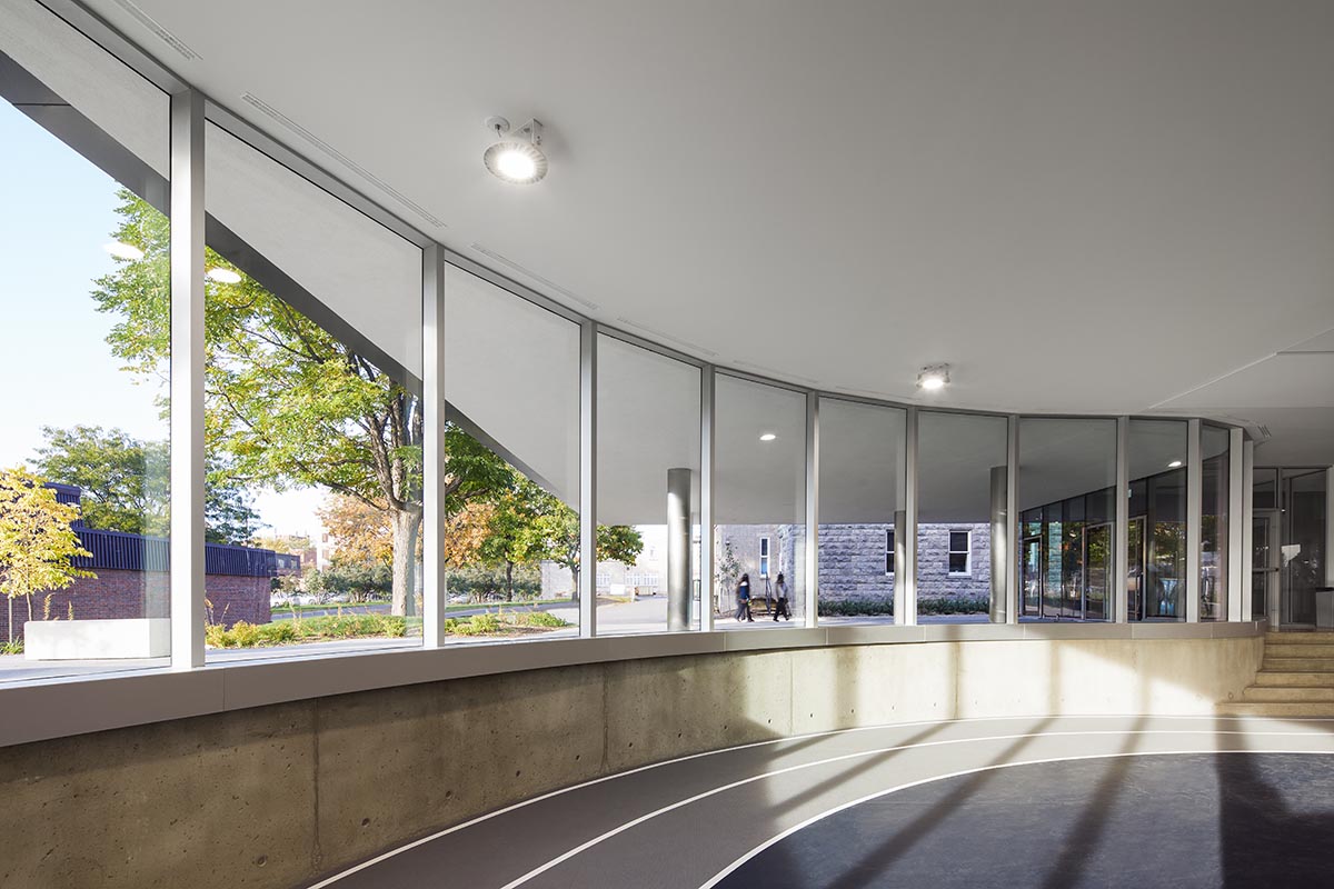 ACDF Architecture merges strict and fluid geometries for a sports complex in Montreal