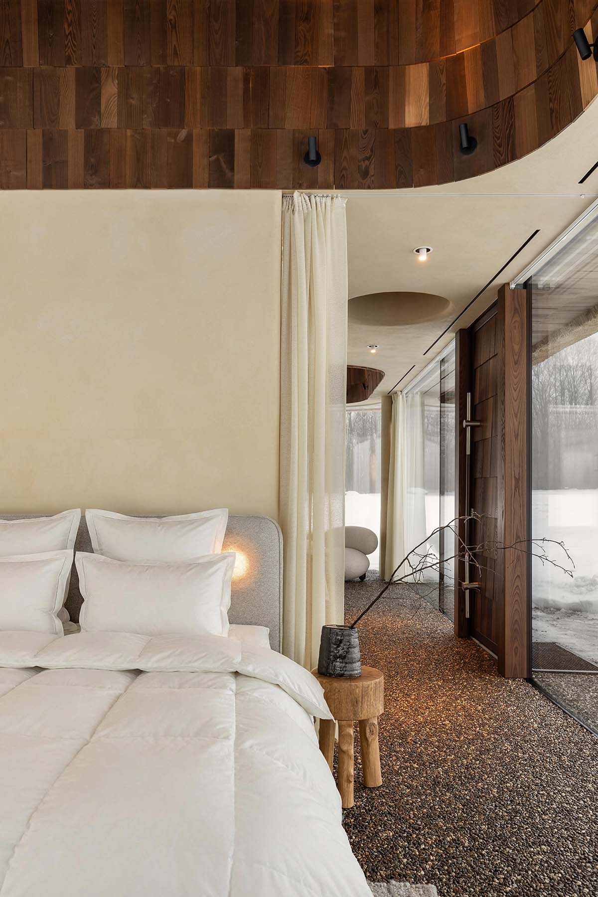 YOD Group embraces sculptural serenity for contemporary Guesthouses in central Ukraine