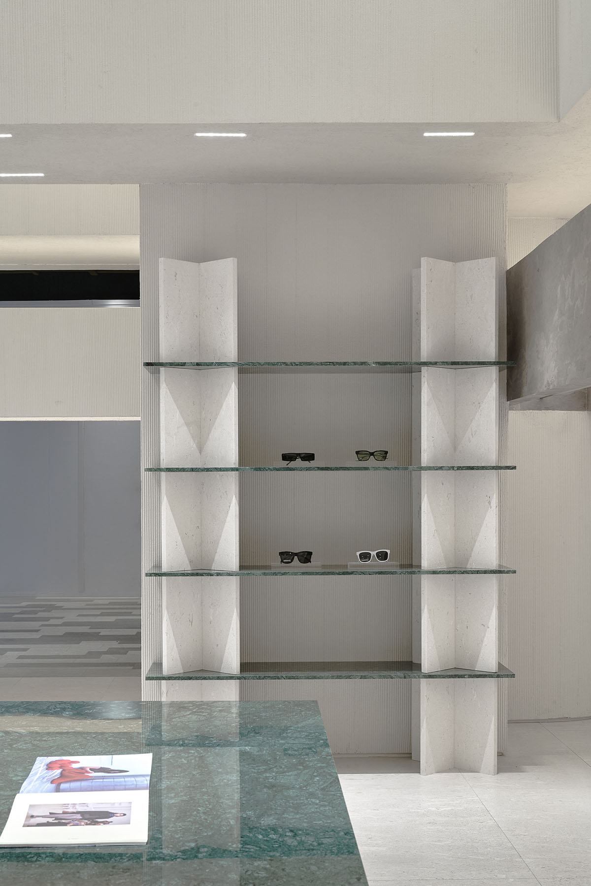 Boutique fashion store by Various Associates is inspired by remaining ancient temples in deserts