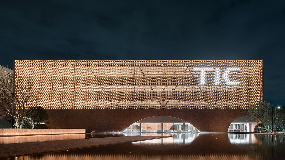 DOMANI completes TIC Art Center with red ceramic brick in Foshan 