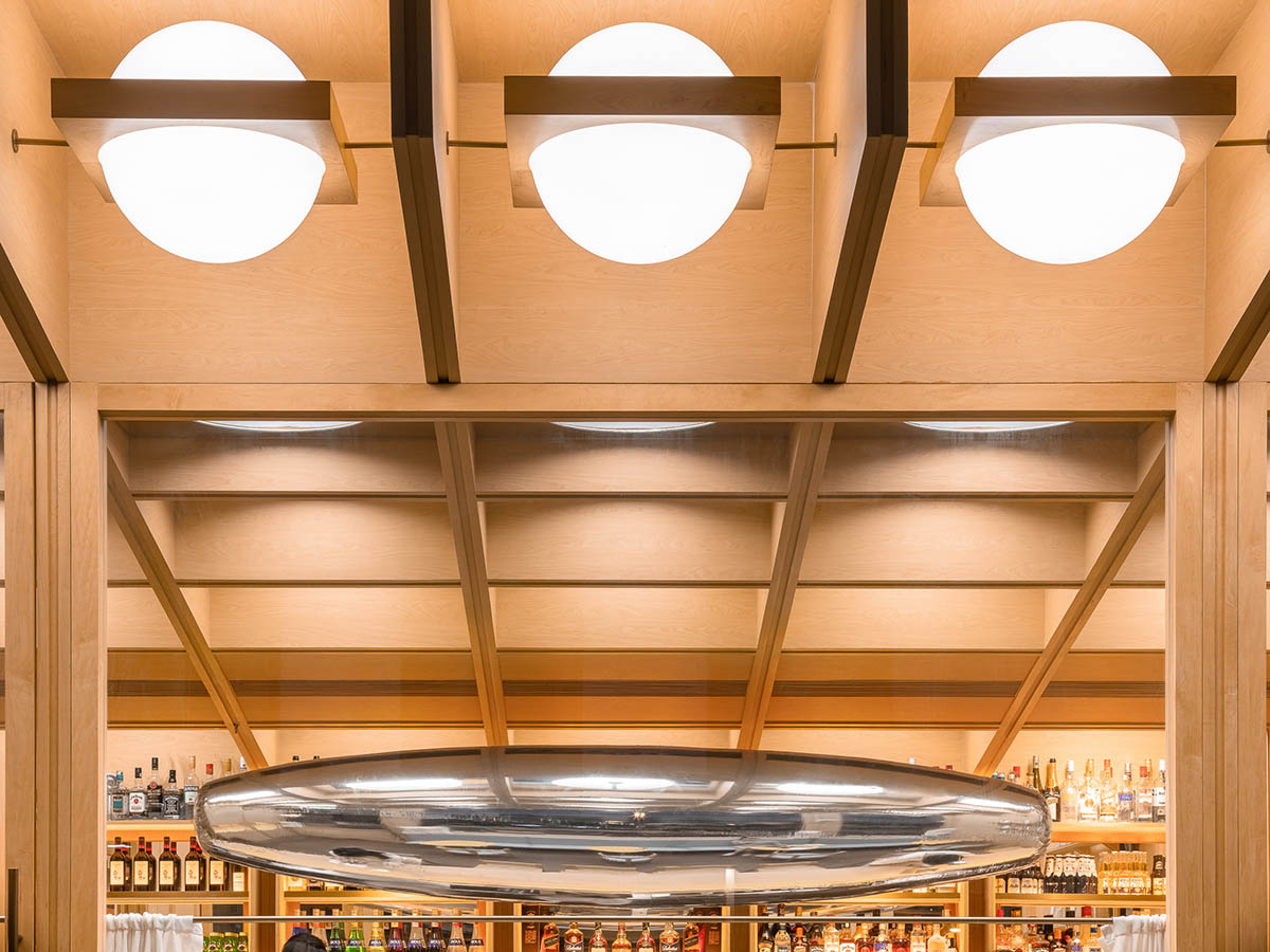 Various Associates completes C² Cafe & Bar in Shenzhen with wooden ceiling details
