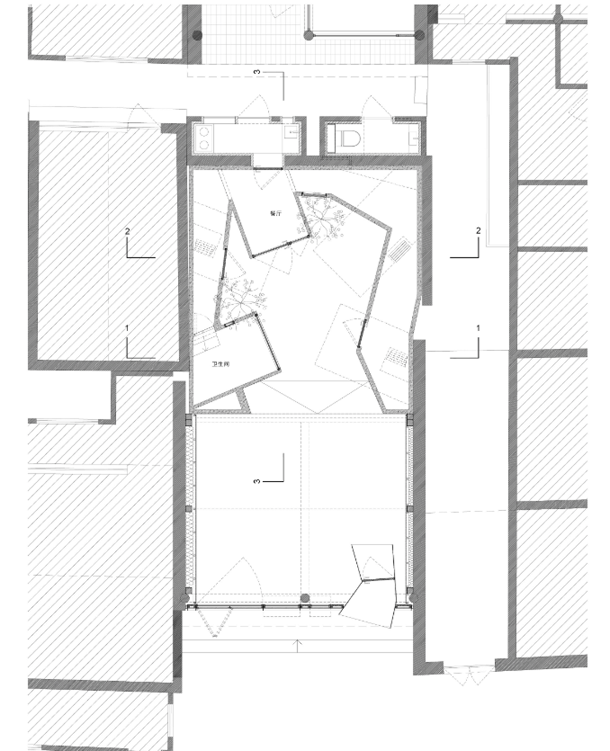 ZAO/Standardarchitecture completes ultra-small scale social housing with multifaceted facades
