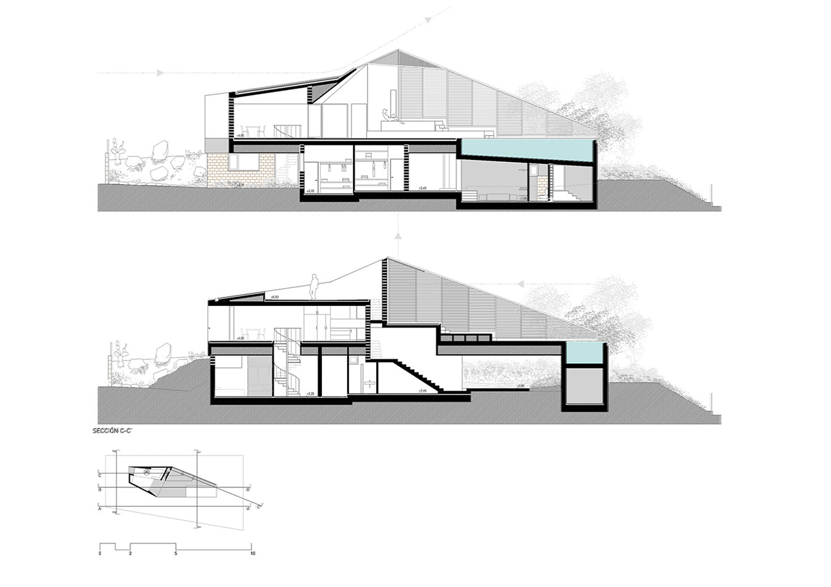 José Luis Muñoz's new holiday house shaped by the climatic conditions of the site in Spain