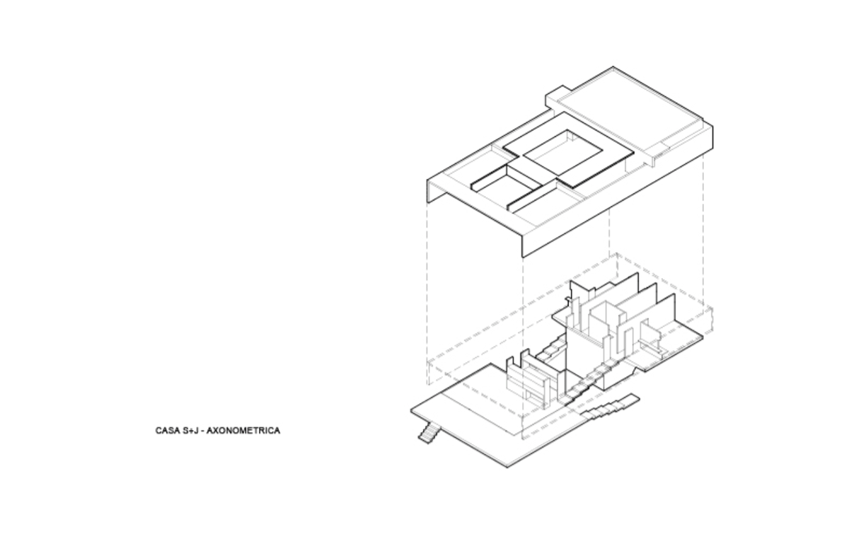 Partially open S+J family house by Luciano Kruk placed in the pine forest of Costa Esmeralda