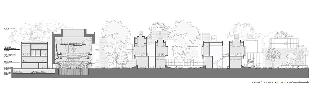 Frank Gehry to design new Krakow Academy of Music campus with windowless silver-looking volumes