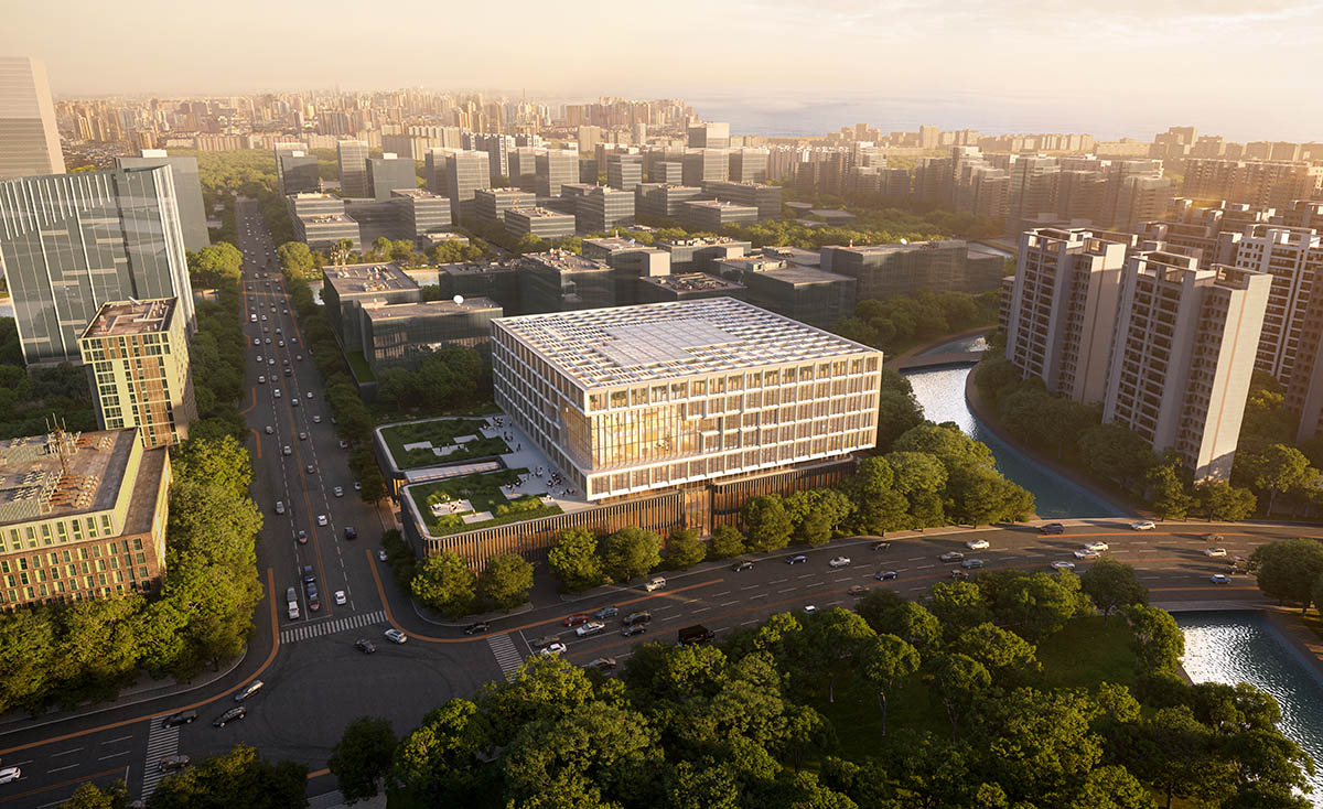 Начались строительные работы в Международной исследовательской лаборатории искусственного интеллекта PLP Architecture в Шанхае.