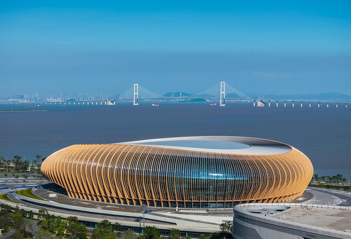 ZHA completes stadium and sports centre that references to historic vessels in Nansha