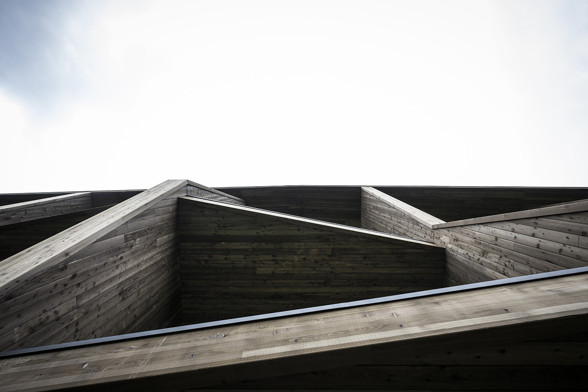 noa* designs boutique hotel and wellness featuring trapezoidal façade in an old farm of Soprabolzano