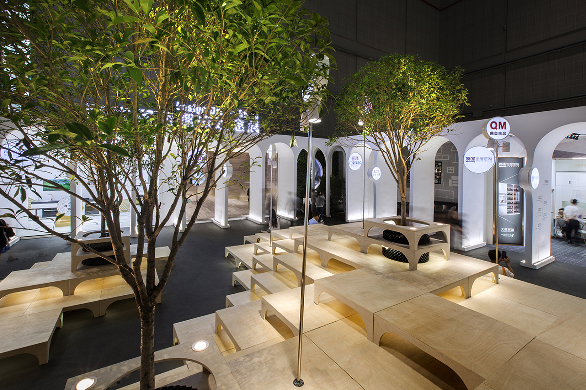 TOWOdesign completes exhibition space composed of different combinations of furnitures