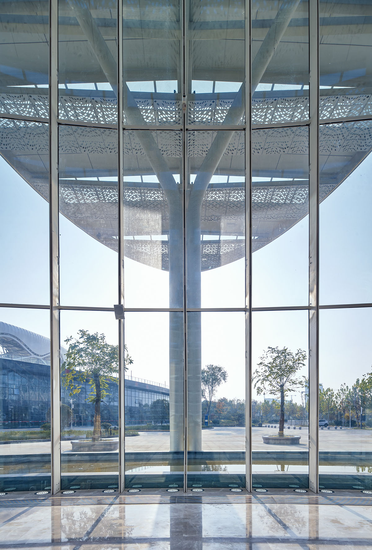 Shanghai United Design Group designs service center inspired by pomegranate flower in Zaozhuang