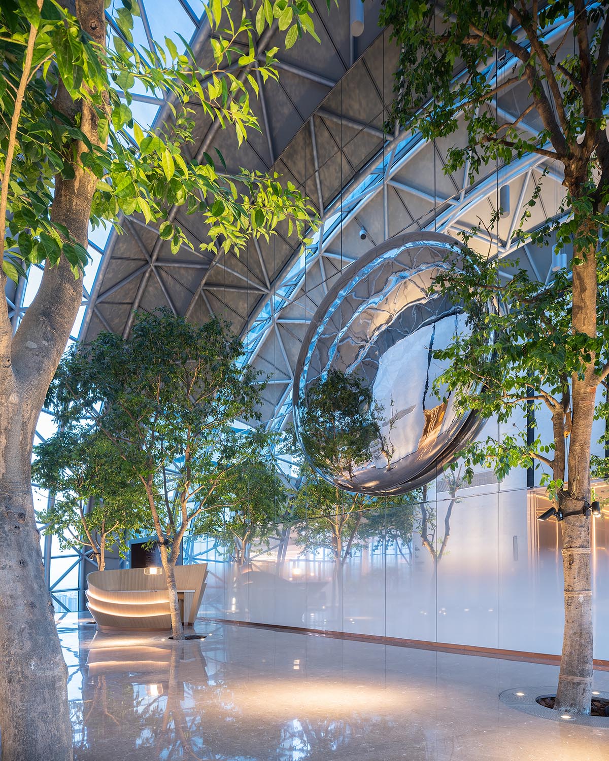 CL3 Architects combines Chinese motifs and crafts in interiors of Chongqing Raffles City complex