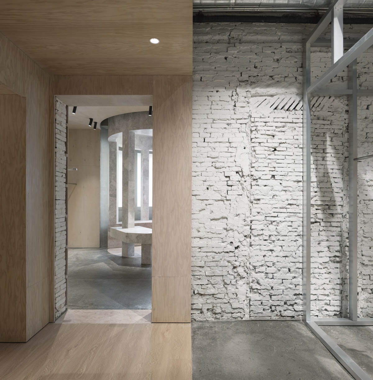 Atelier tao+c converts old residence into a store with free standing elements in Shanghai 