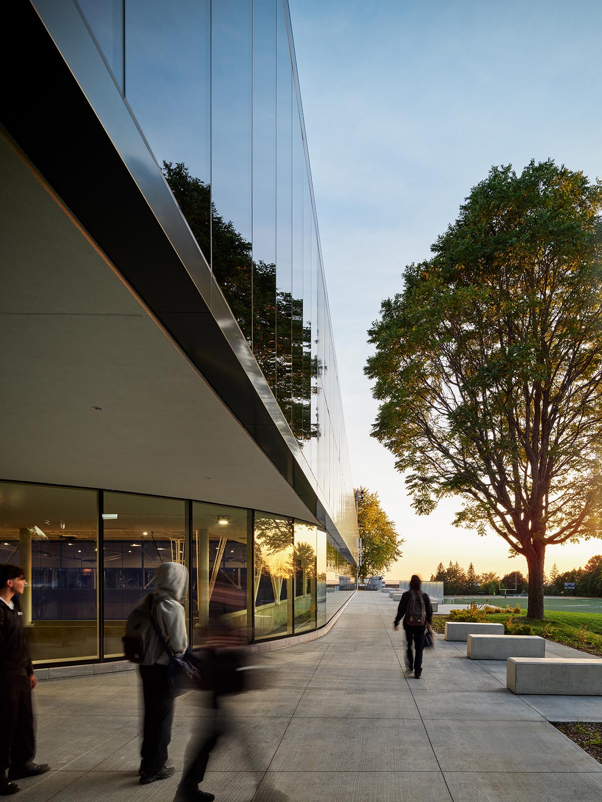 ACDF Architecture merges strict and fluid geometries for a sports complex in Montreal