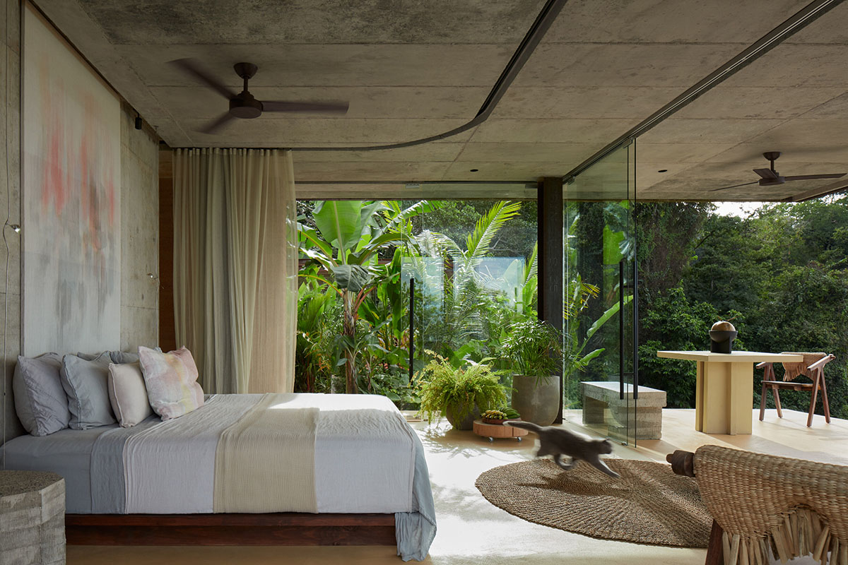 Twin rammed earth villas feature 