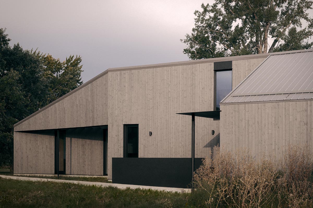 South Bay House portrays its mesmerizing surroundings with spacious windows in Ontario