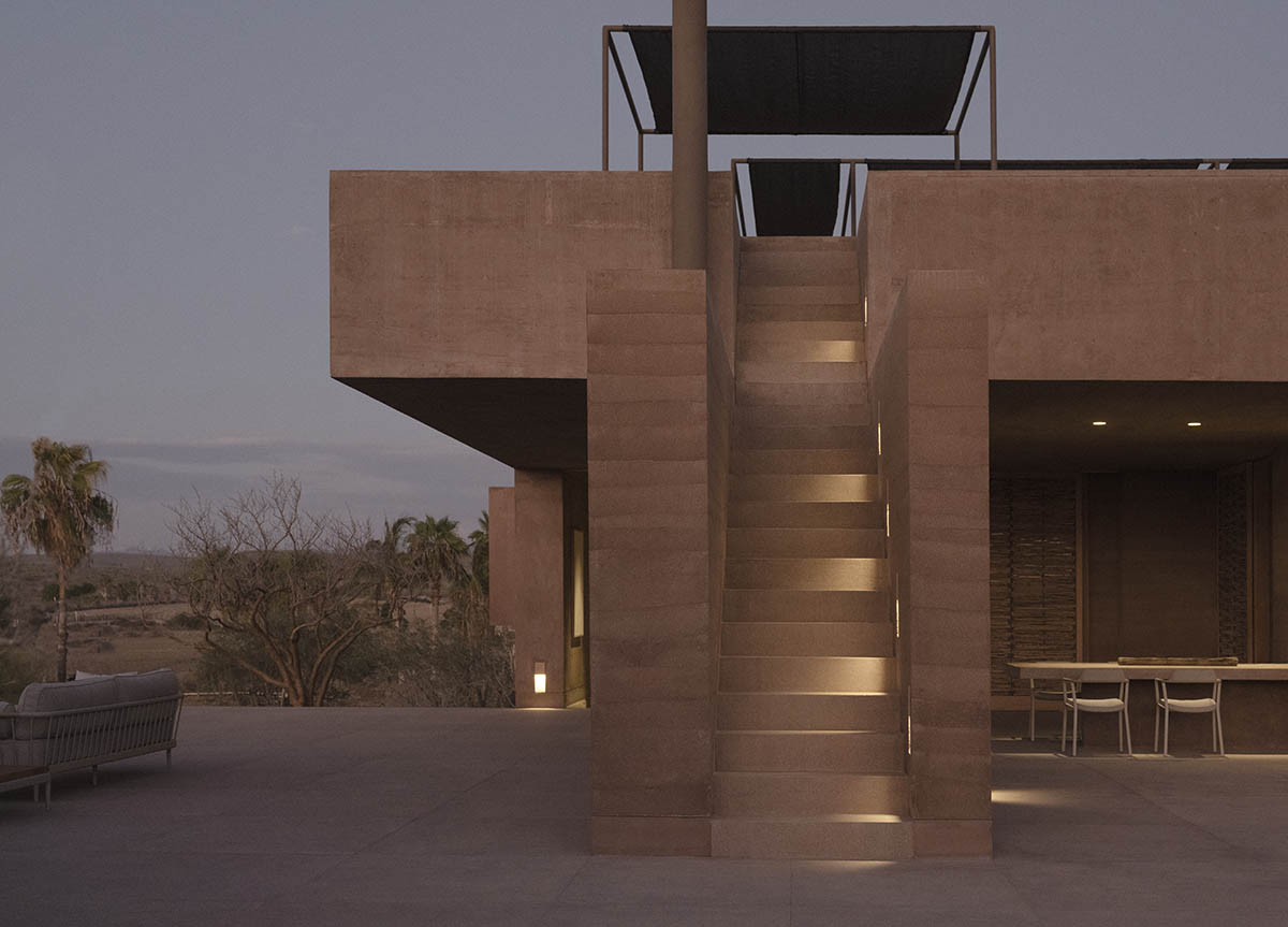 Rammed earth guesthouse by PPAA blends Mexican and Danish influences in Todos Santos