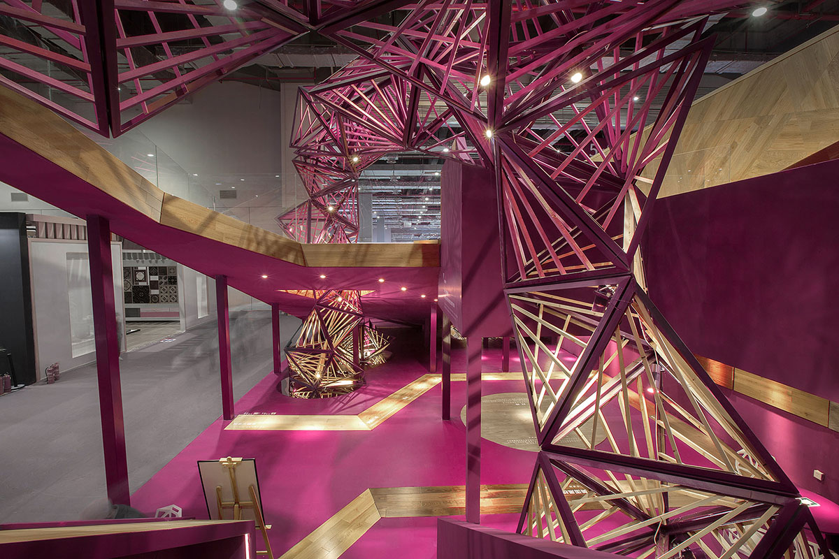 Towodesign creates geometric sculpture for Folding Garden in Shanghai