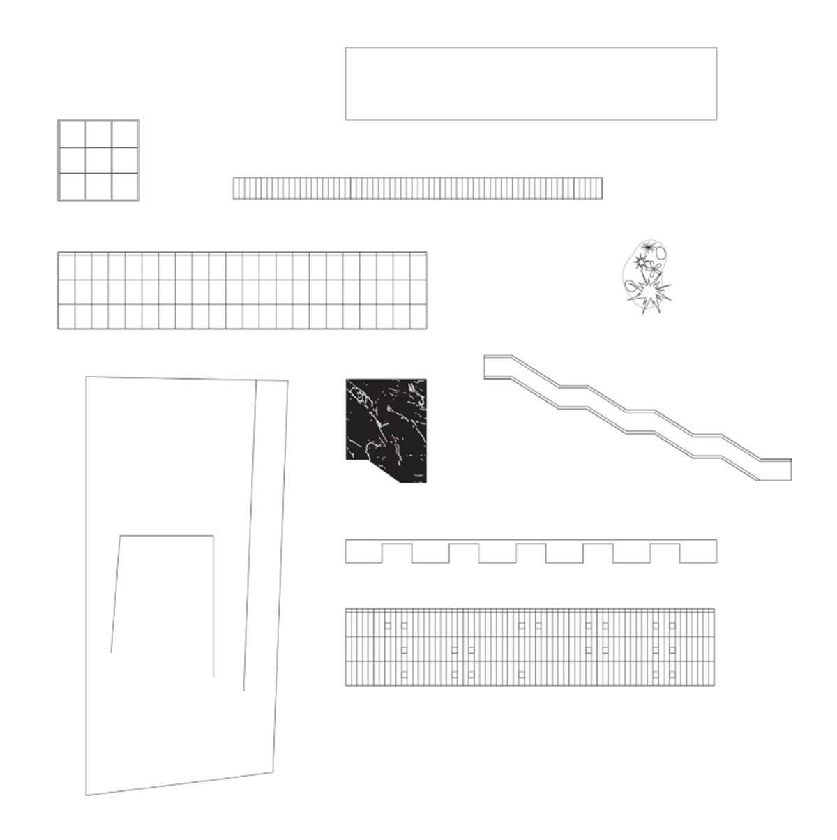 A collage of elements reflecting surroundings assembled on the facade of Office Building by SLETH