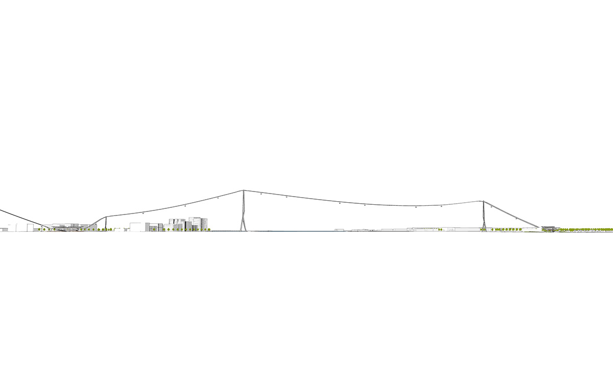 UNStudio to enhance Amsterdam's transport with new cable car line featuring sculptural towers