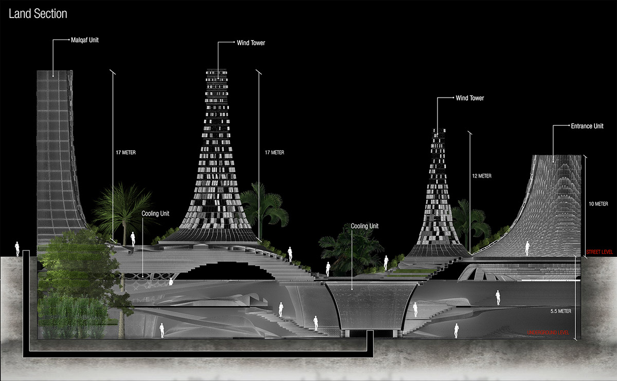 Reparametrize Studio re-generates smart outdoor urban spaces for extreme climates in Abu Dhabi