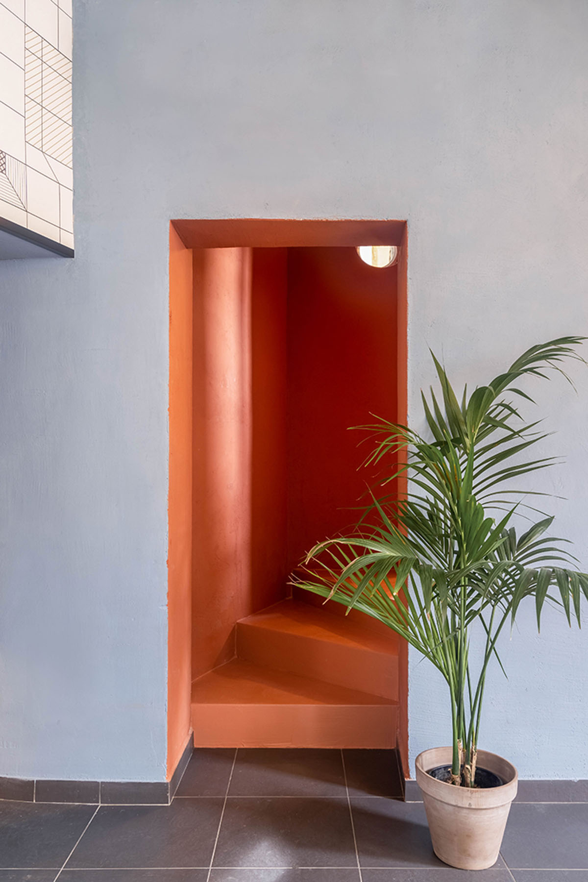 STUDIOTAMAT converts abandoned bakery into a colorful restaurant in Rome