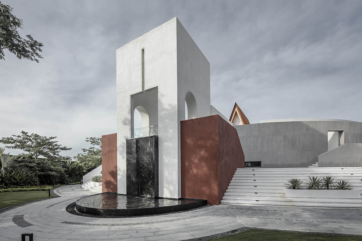 Shanghai United Design Group combines earthy elements with geometric forms for Dysis Chapel in Hainan