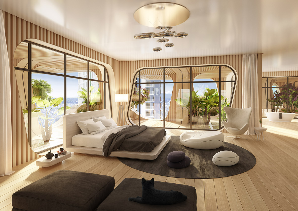 Vincent Callebaut Architectures designs rainbow tree residential tower in the Philippines