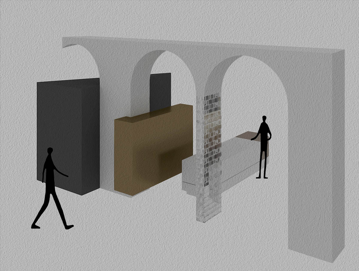 Curved walls and cave-like holes form I.T CERAMICHE Headquarters by Foshan Topway Design