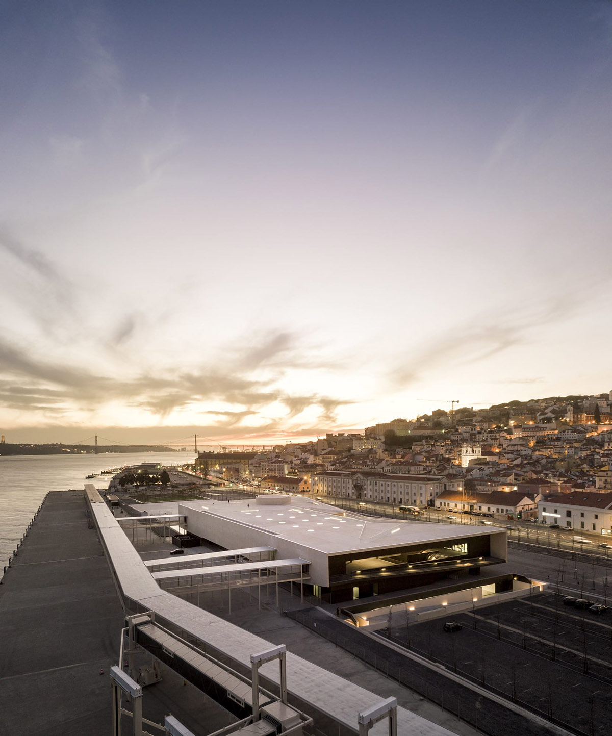 Carrilho da Graça Arquitectos creates concrete topography for Lisbon Cruise Terminal