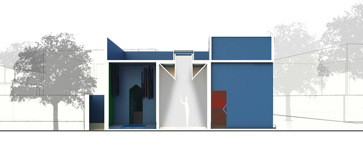 Wutopia Lab built fully pinky and blue houses to distill boundaries between men and women