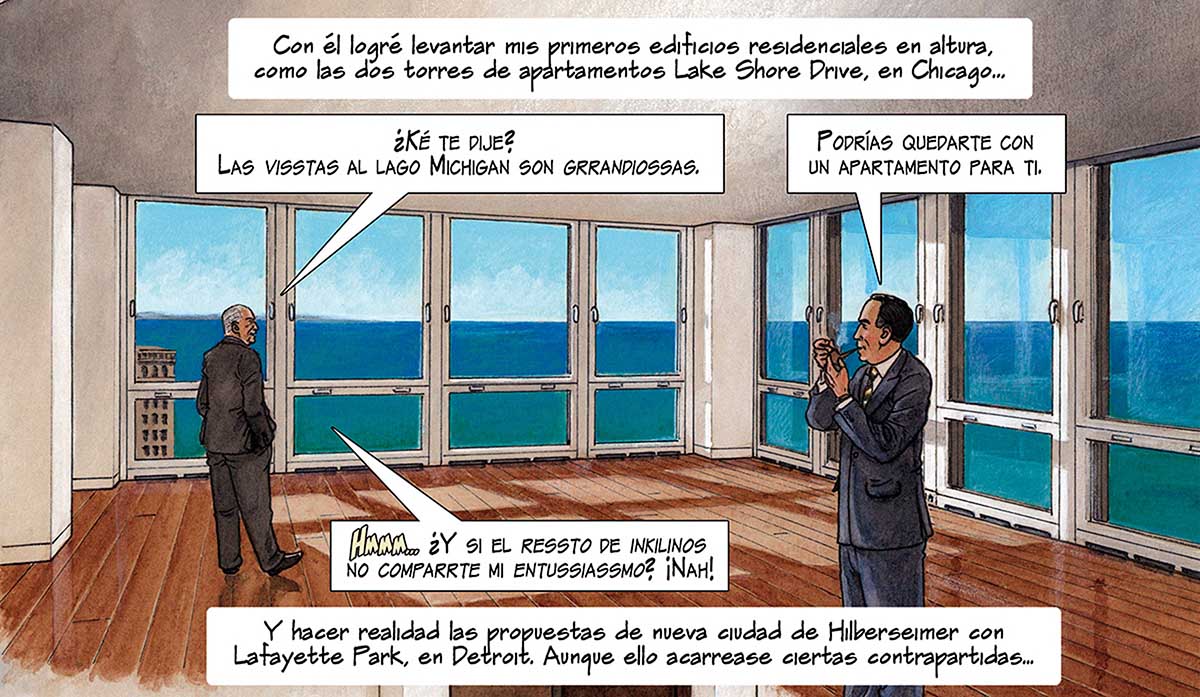 Mies van der Rohe's work and life narrated in graphic novel by Agustín Ferrer Casas