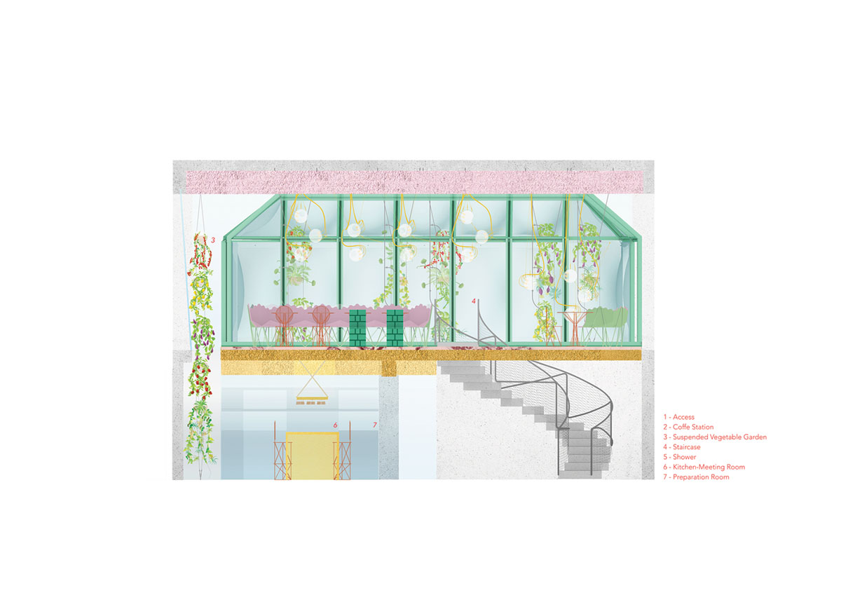 Andrés Jaque / Office for Political Innovation creates colorful urban techno-farm in Madrid