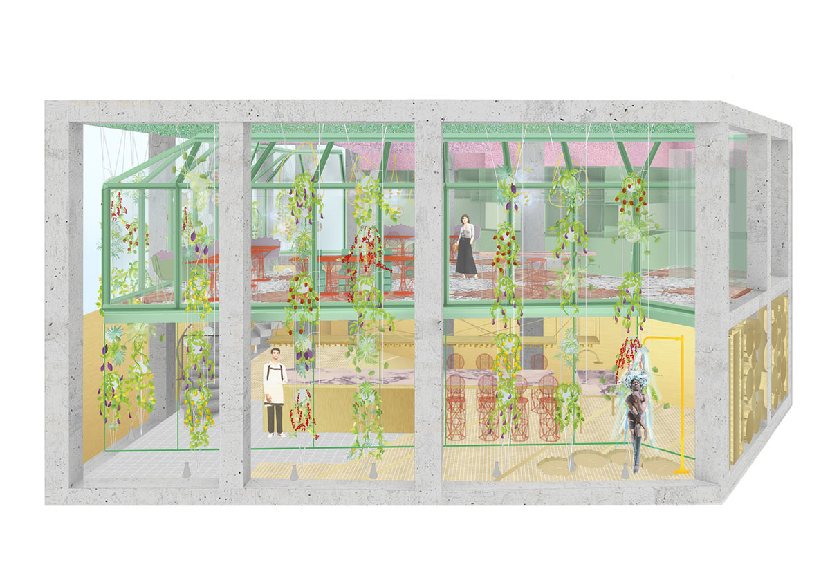 Andrés Jaque / Office for Political Innovation creates colorful urban techno-farm in Madrid