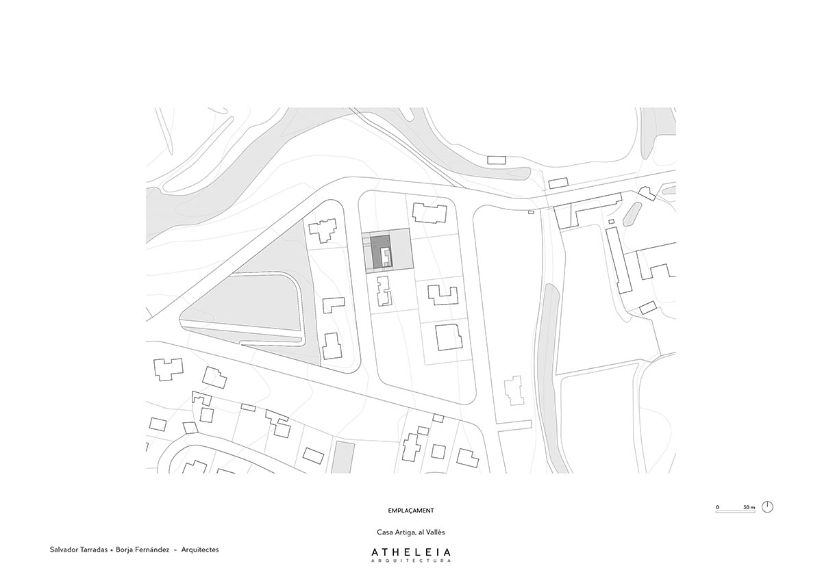 Atheleia Arquitectura completes Casa Artiga with rammed earth walls in Barcelona 