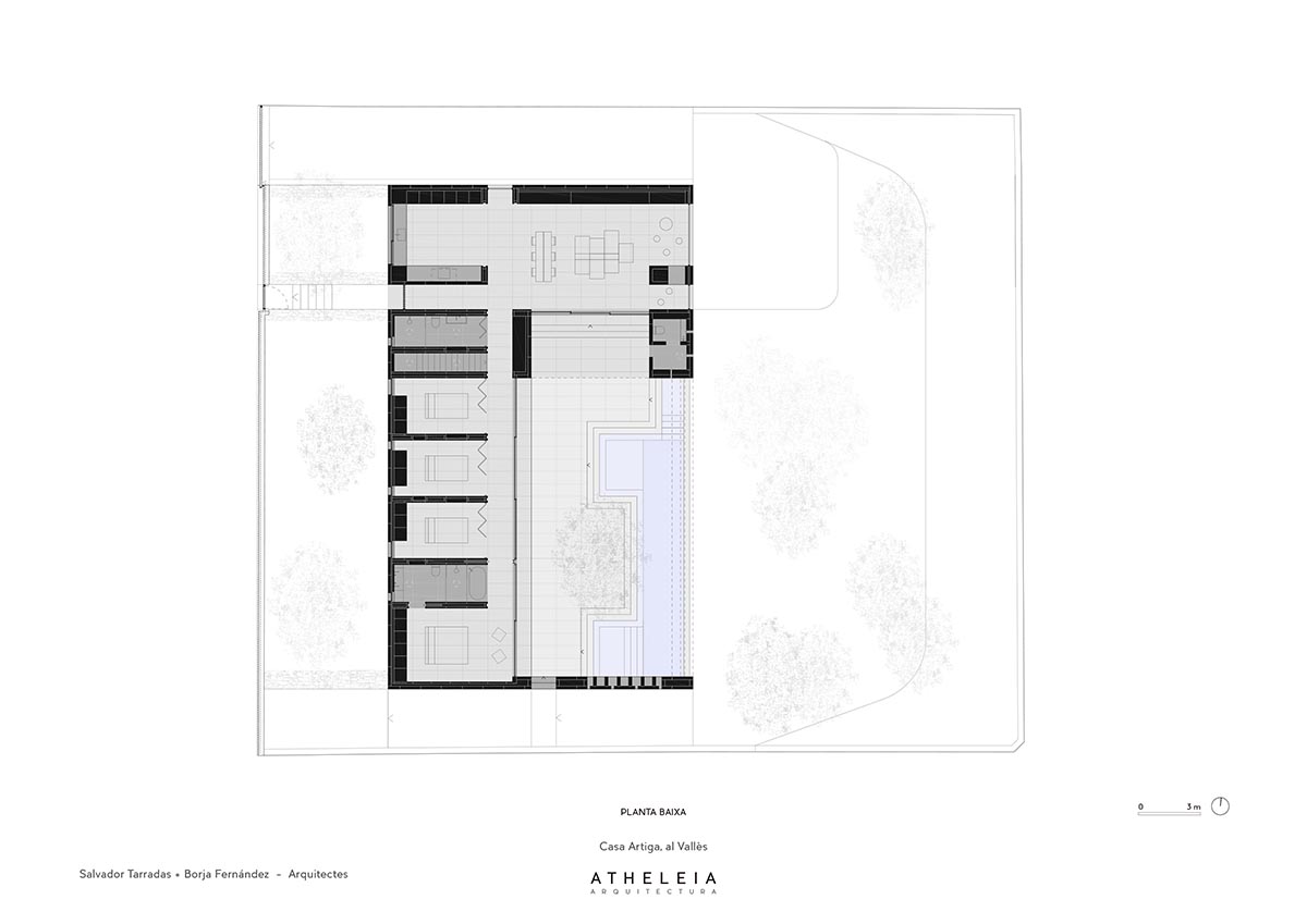 Atheleia Arquitectura completes Casa Artiga with rammed earth walls in Barcelona 