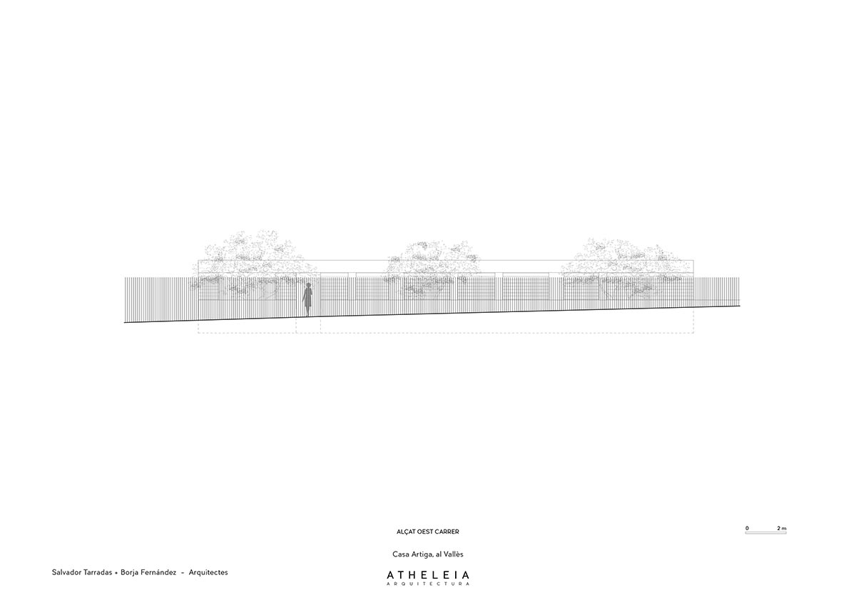 Atheleia Arquitectura completes Casa Artiga with rammed earth walls in Barcelona 