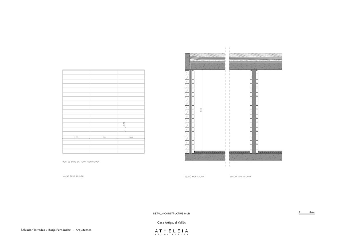 Atheleia Arquitectura completes Casa Artiga with rammed earth walls in Barcelona 