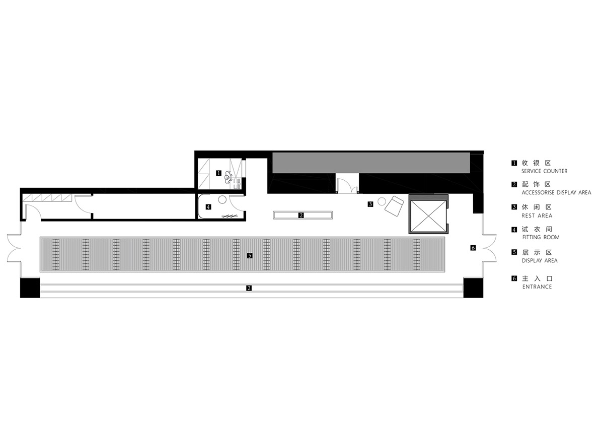 Various Associates creates show-like and pink-hued fashion store under a viaduct in Chongqing