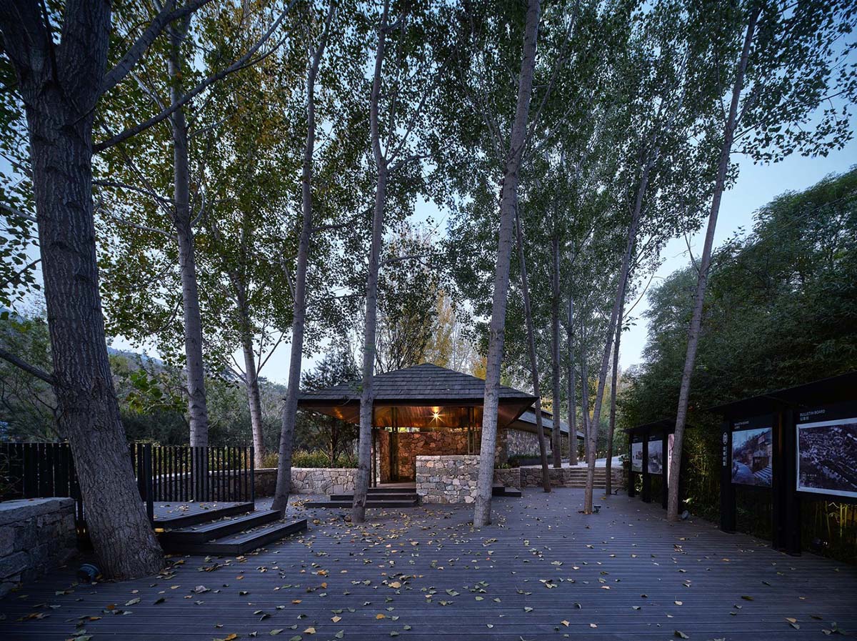 gad · line+ studio renovates old rubble houses and surrounding with light steel structures in China