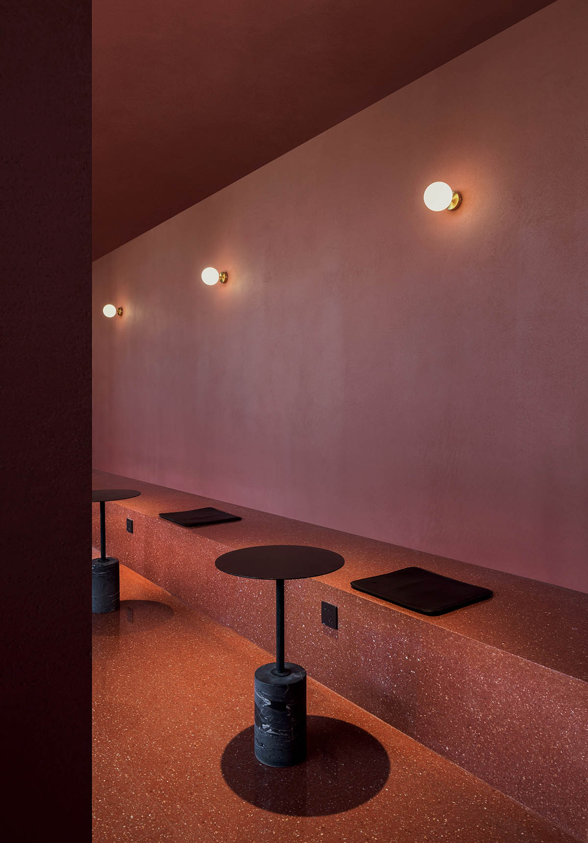 Coloratus Bar by Soong Lab+ clad in bold red color to stimulate wild energy in Beijing