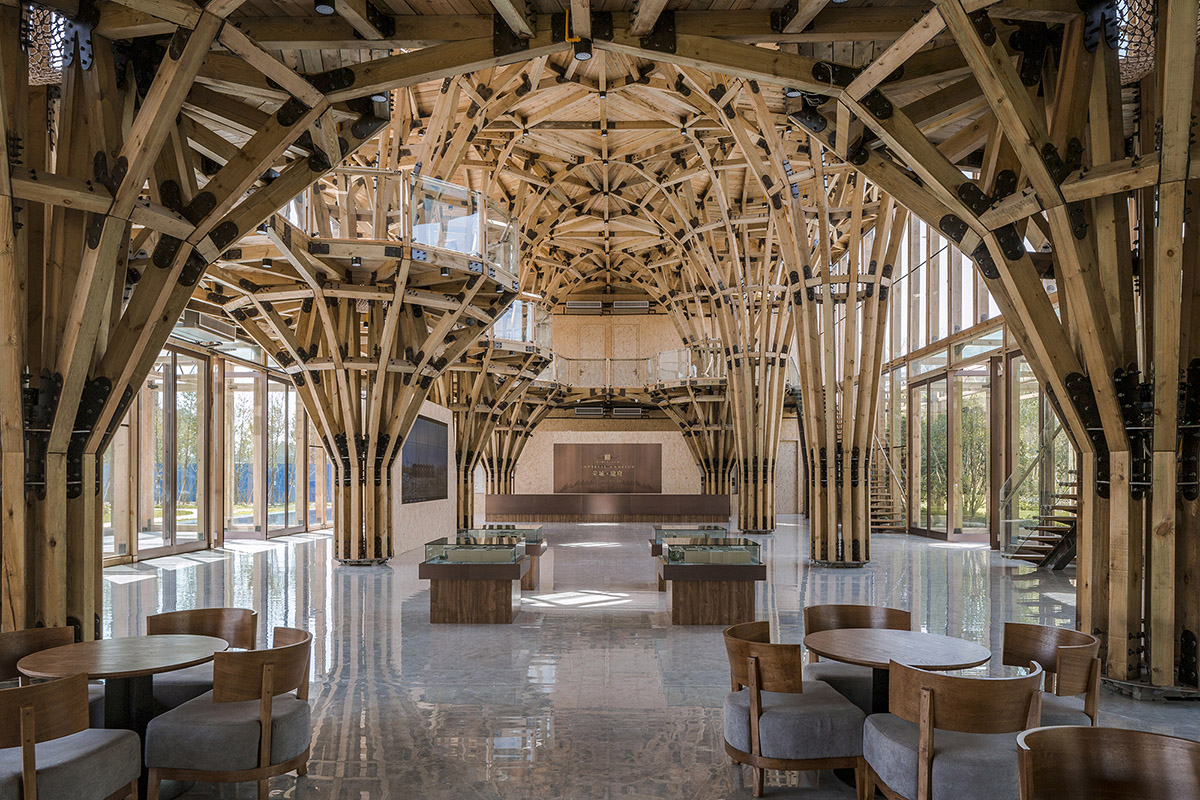 LUO studio Created a Universally-used Sales Center that can be Completely Dismantled and Reused