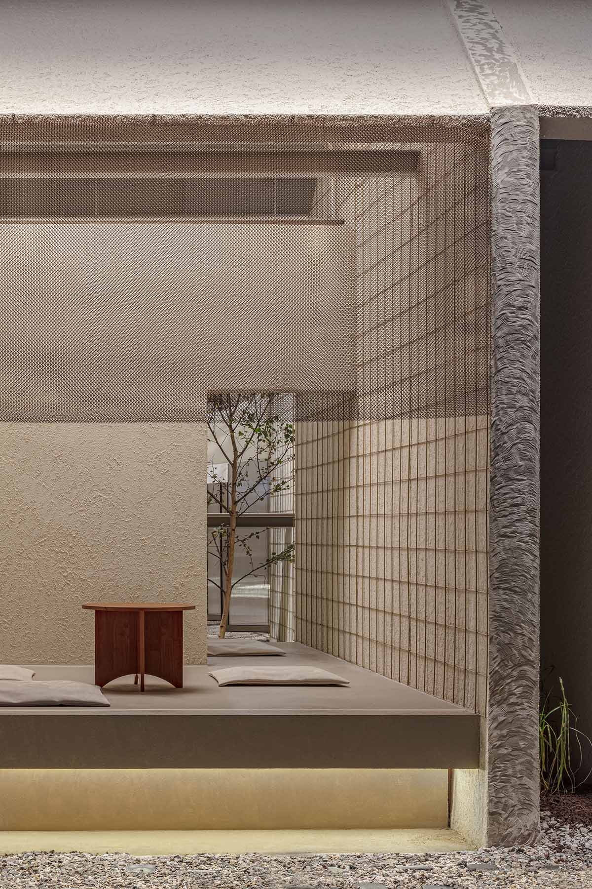 one-aftr converts old factory buildings into a fragmented cafe in South Korea