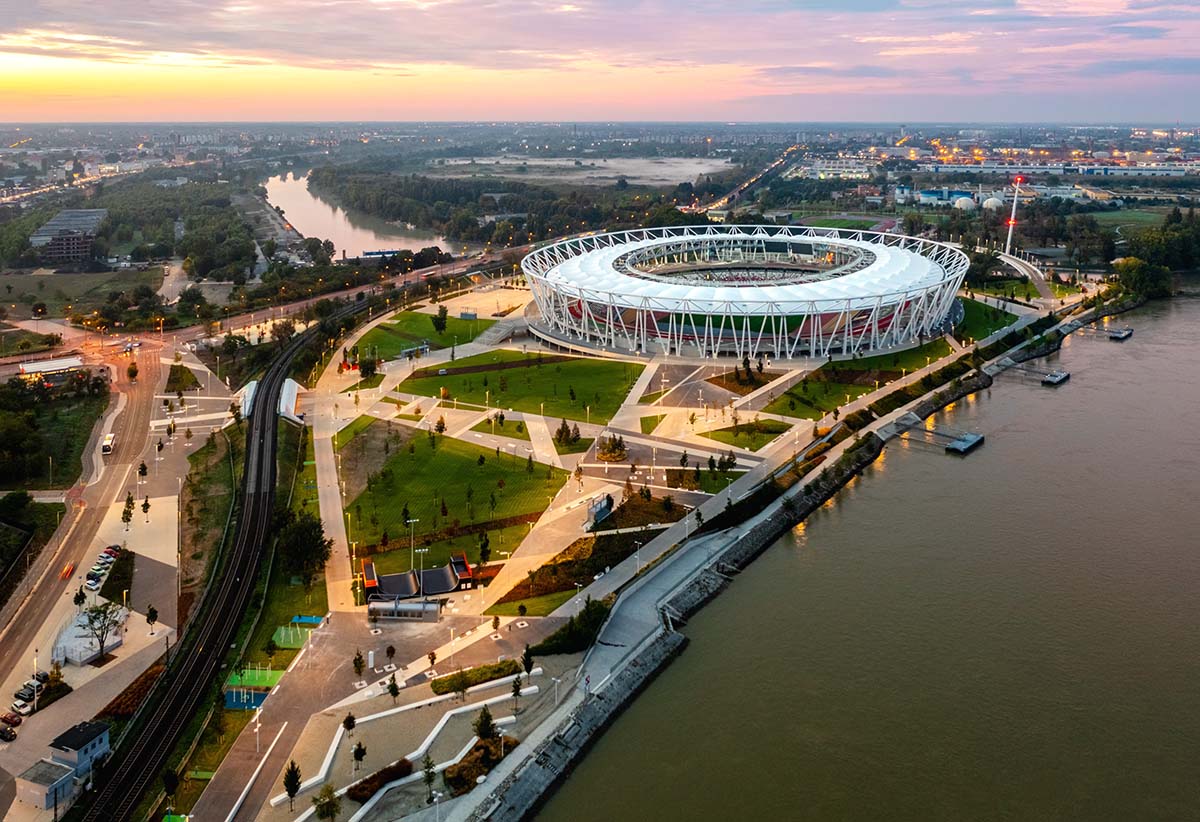 Napur Architect completes sustainable National Athletics Centre in Budapest