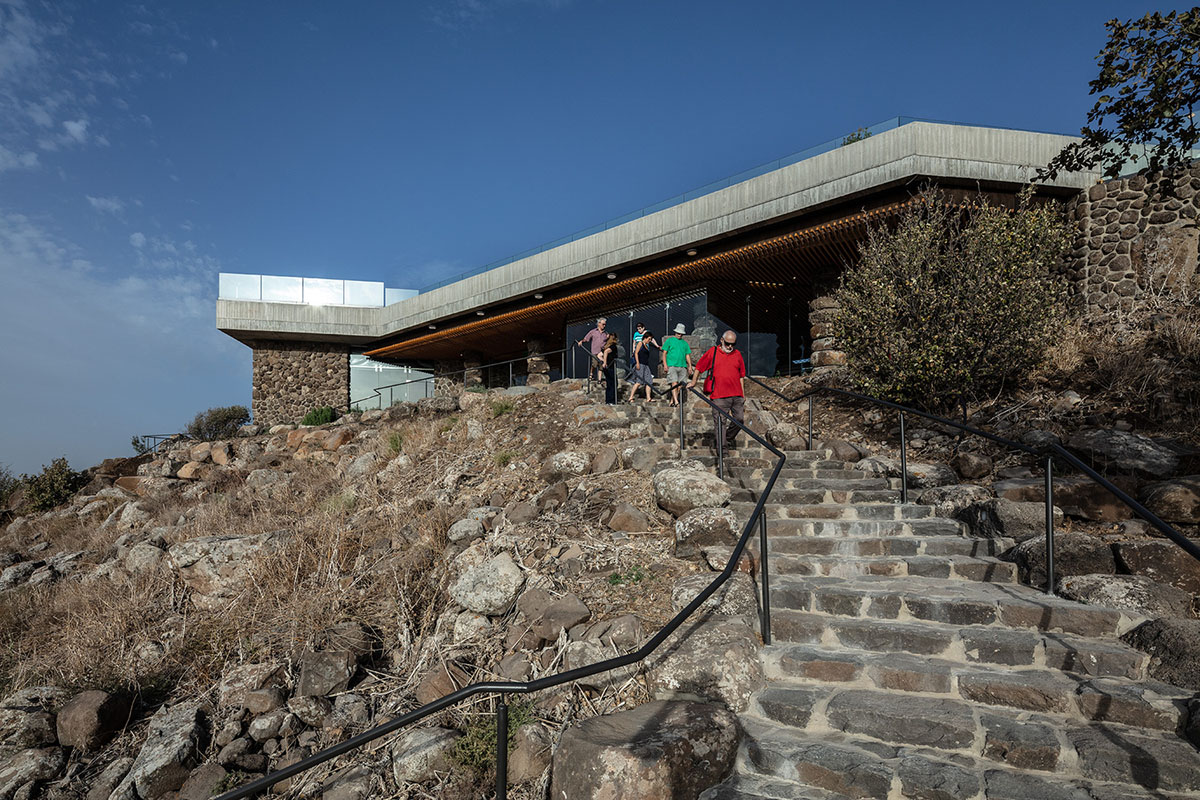 Raz Architects built this visitor center as mediational structure in an ...