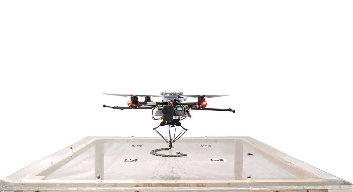 Imperial College London and Empa researchers create bee-inspired flying 3D-printing drones