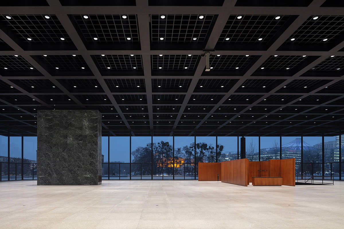 New photographs revealed for David Chipperfield-restored Mies van der Rohe's Neue Nationalgalerie