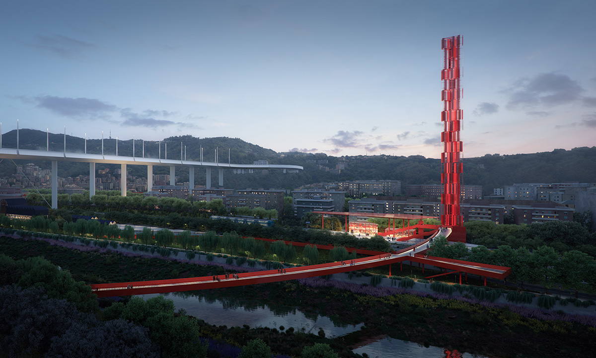 Stefano Boeri Architetti, Metrogramma Milano and Inside Outside Enliven the Parco del Ponte in Genoa